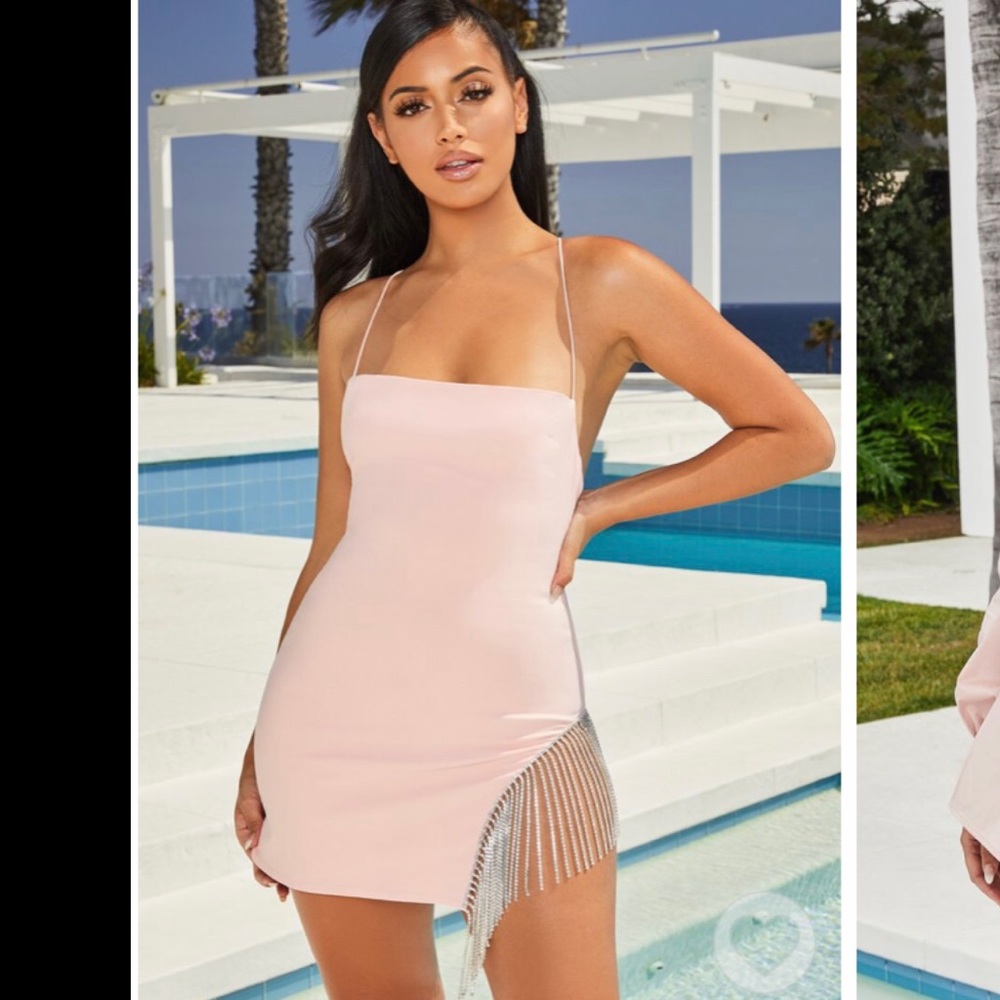 Oh Polly rhinestone fringe dress